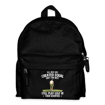 Best Men Golf in ihren Siebzigern Humor - Kinder Rucksack - Schwarz - Vorne