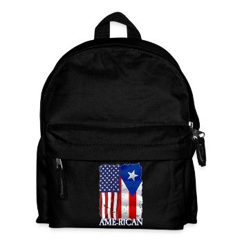 Amerikanisch Puerto-Ricanisch Puerto Rico - Kinder Rucksack - Schwarz - Vorne