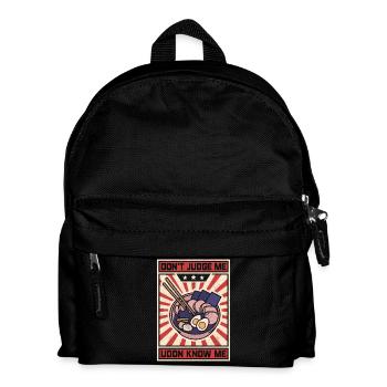 Dont Judge Me Udon Know Me - Kids' Backpack - black - Front