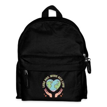 Ecologist Ecology Less Ego More Eco Love - Kids' Backpack - black - Front