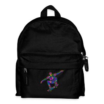Skateboarder Skateboarder Kids Skateboard coloré - Sac à dos Enfant - noir - Devant