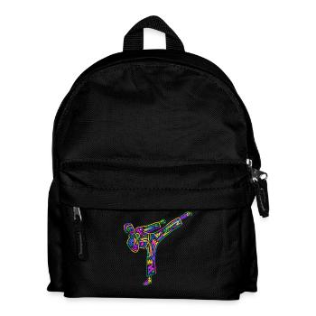 Taekwondo Arts martiaux Karaté Colorés pour enfants - Sac à dos Enfant - noir - Devant