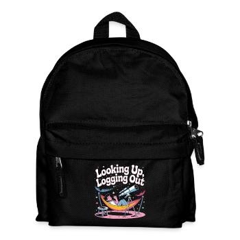 Looking Up Offline | Stargazer - Kids' Backpack - black - Front