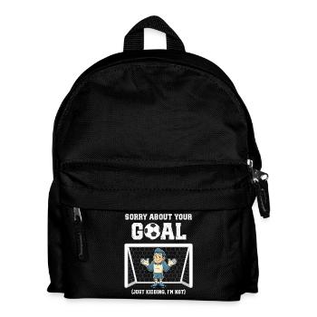 Gardien de but de foot drôle - Sac à dos Enfant - noir - Devant