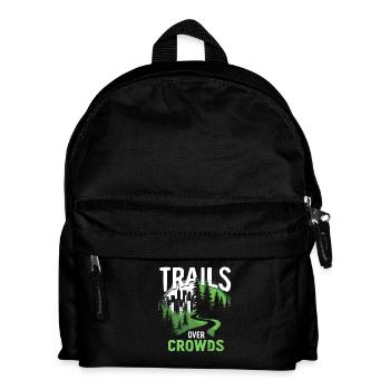 Trails Over Crowds Slow Hiking - Kids' Backpack - black - Front
