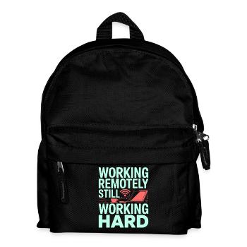Remote Developer Working Remotely Web Programmer - Kinder Rucksack - Schwarz - Vorne