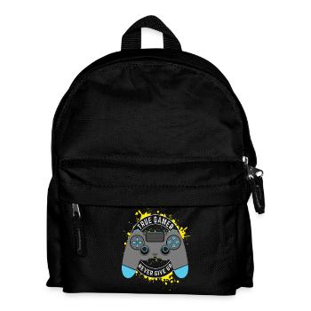 True Gamer - Ne jamais abandonner - Sac à dos Enfant - noir - Devant