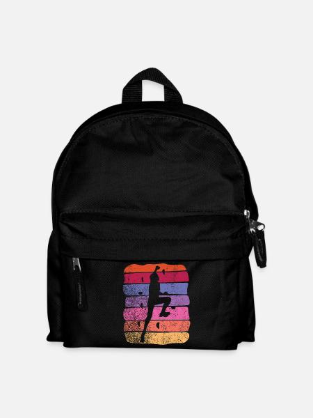 Boulderer Boulder Bouldern - Kinder Rucksack - Schwarz