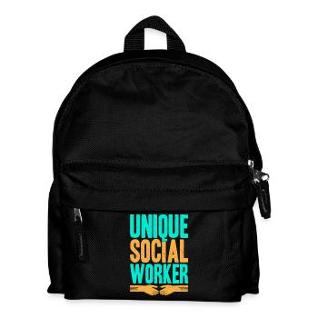 Social Worker Quote Unique Social Work - Kinder Rucksack - Schwarz - Vorne