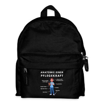 Anatomie Pflegekraft Humor Pflege Design - Kinder Rucksack - Schwarz - Vorne