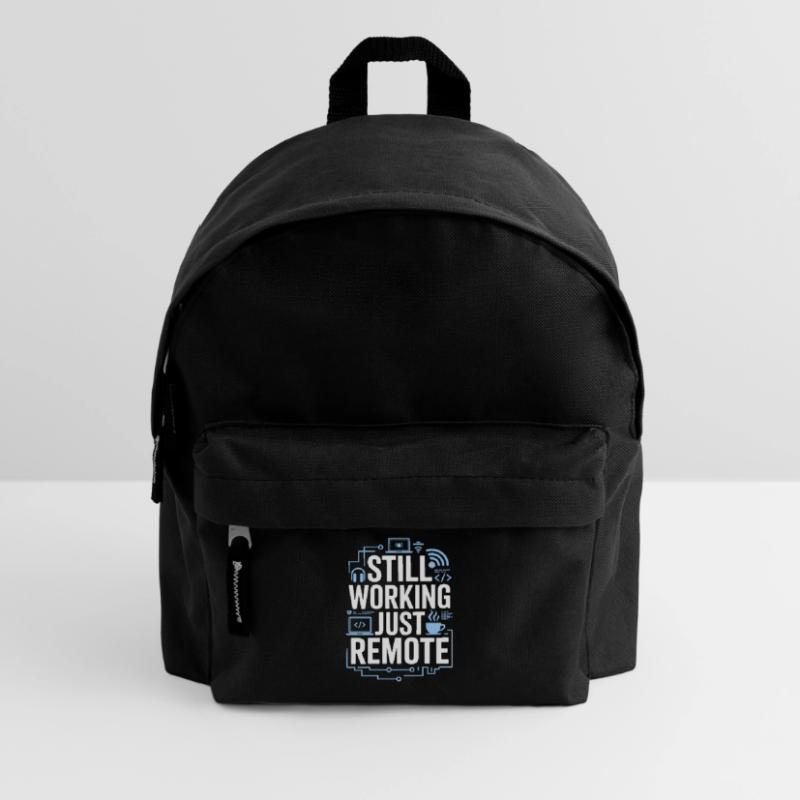 Remote Developer Still Working Remote Tech Worker Kids' Backpack