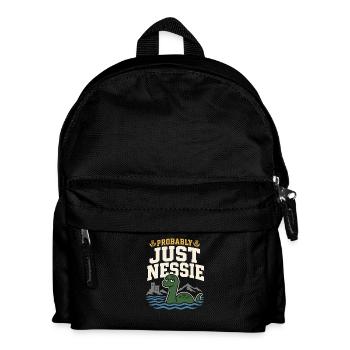 Loch Ness Monster Nessie Loch Ness Cryptid - Kinder Rucksack - Schwarz - Vorne
