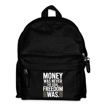 Objectif financier Esprit de liberté Entrepreneur Liberté - Sac à dos Enfant - noir - Devant