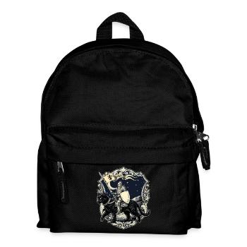 Ren Faire Mittelalterliche Ritterkatzen-Renaissance - Kinder Rucksack - Schwarz - Vorne