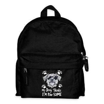 Pawsome Dog Besitzer - Kinder Rucksack - Schwarz - Vorne