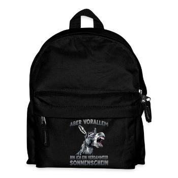 Esel Humor Eselhalter Bauernhof Hausesel - Kinder Rucksack - Schwarz - Vorne