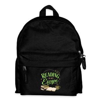 Bücherfan Literatur Liebhaber Lesen Motiv - Kinder Rucksack - Schwarz - Vorne