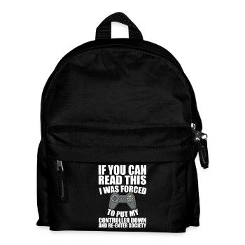 Gezwungen, wieder in die Gesellschaft einzutreten - Kinder Rucksack - Schwarz - Vorne