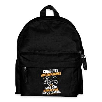 Conduite Accompagnée: Cri et Prière - Sac à dos Enfant - noir - Devant