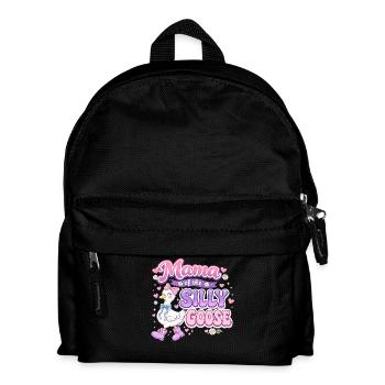 Mama of the Silly Goose – Groovy Retro Style - Kids' Backpack - black - Front