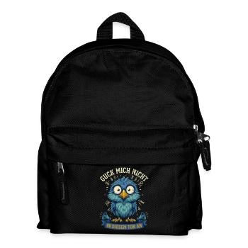 Guck mich nicht in diesem Ton an Lustiger Vogel - Kinder Rucksack - Schwarz - Vorne
