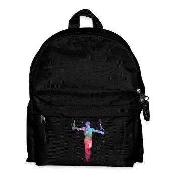 Turner Ringeturnen Gymnastik Weltraum Turnen - Kinder Rucksack - Schwarz - Vorne
