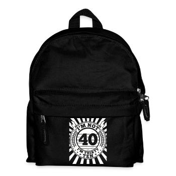 Ich Bin Nicht 40, Ich Habe 30. Geburtstag - Kinder Rucksack - Schwarz - Vorne
