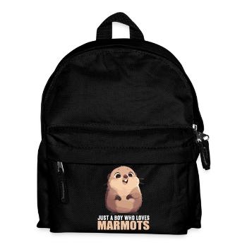 Murmeltiere Murmeltier - Kinder Rucksack - Schwarz - Vorne