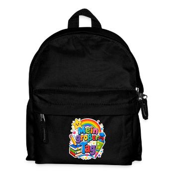 Schulkind 2026 Einschulung 2026 Schulanfang - Kinder Rucksack - Schwarz - Vorne