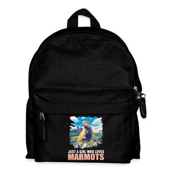 Murmeltiere Murmeltier - Kinder Rucksack - Schwarz - Vorne