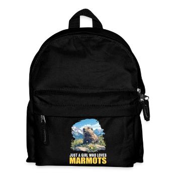 Murmeltiere Murmeltier - Kinder Rucksack - Schwarz - Vorne