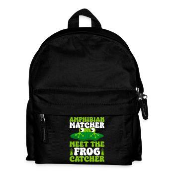 Attrapeur de grenouilles, Apparieur d’amphibiens, rencontrez la grenouille - Sac à dos Enfant - noir - Devant
