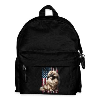 Pekingese US Pekinese - Kinder Rucksack - Schwarz - Vorne
