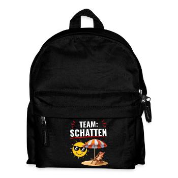Team Schatten T-Shirt Lustiger Sommer Spruch - Kinder Rucksack - Schwarz - Vorne