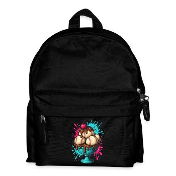 Baseball Sundae Treat - Kids' Backpack - black - Front