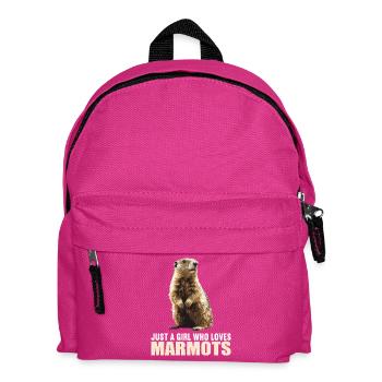 Murmeltiere Murmeltier - Kinder Rucksack - Fuchsia - Vorne