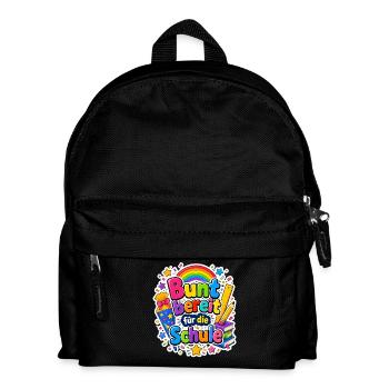 Schulkind 2026 Einschulung 2026 Schulanfang - Kinder Rucksack - Schwarz - Vorne