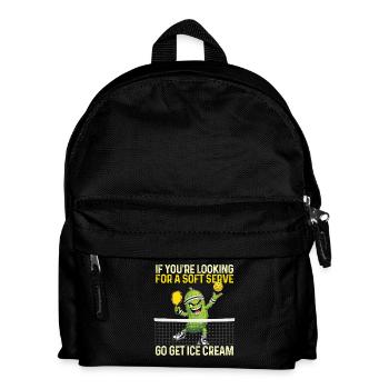 Soft Server Cream Pickleball - Kids' Backpack - black - Front