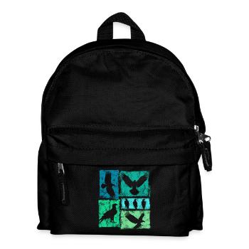 Eagle Retro Graphic Vintage Animal Print - Kids' Backpack - black - Front