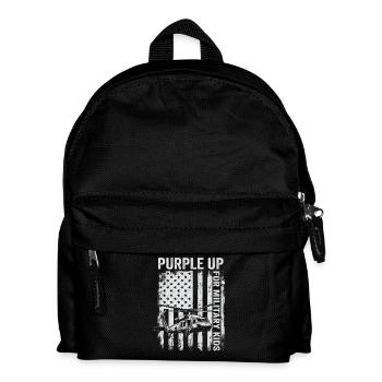 Purple Spice Up Military Kids Helicopter Military K - Kids' Backpack - black - Front