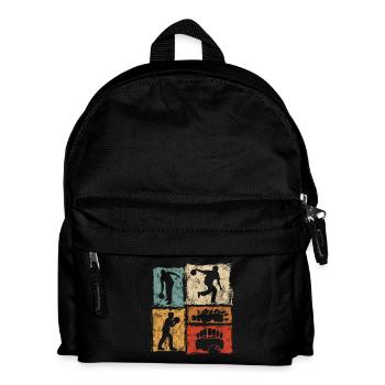 Bowling Skittles Vintage Graphic for Bowlers - Kids' Backpack - black - Front