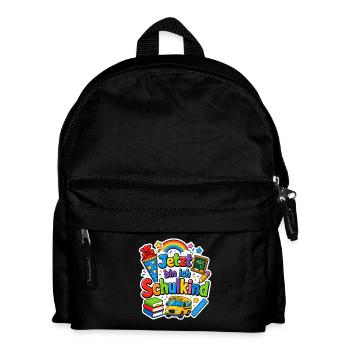 Schulkind 2026 Einschulung 2026 Schulanfang - Kinder Rucksack - Schwarz - Vorne