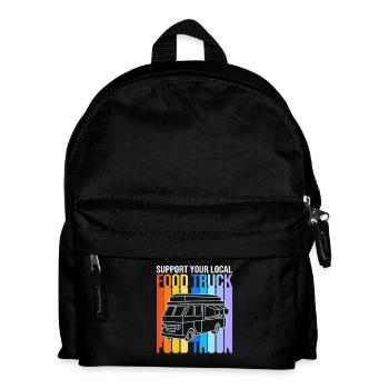 Snack Food Truck - Kids' Backpack - black - Front