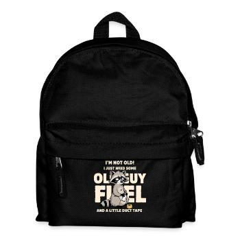 Raccoon Age Humor Tee - Kids' Backpack - black - Front