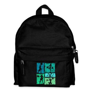 Cheer Squad Cheerleader Sport Retro Stil - Kinder Rucksack - Schwarz - Vorne