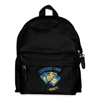 Certified Card Addict Trading Card Booster Pack - Kinder Rucksack - Schwarz - Vorne