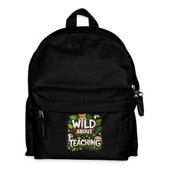 Wildly Passionate Teacher – Jungle Theme - Kids' Backpack - black - Front