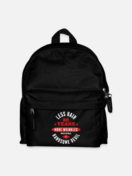 80 Years Handsome Devil - Kids' Backpack - black