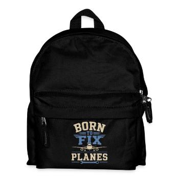 Luftfahrt Ingenieur Flugzeugtechnik Wartung - Kinder Rucksack - Schwarz - Vorne