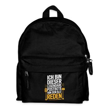  Ich Bin Dieser Legendäre Postbote Von Dem Alle - Kinder Rucksack - Schwarz - Vorne
